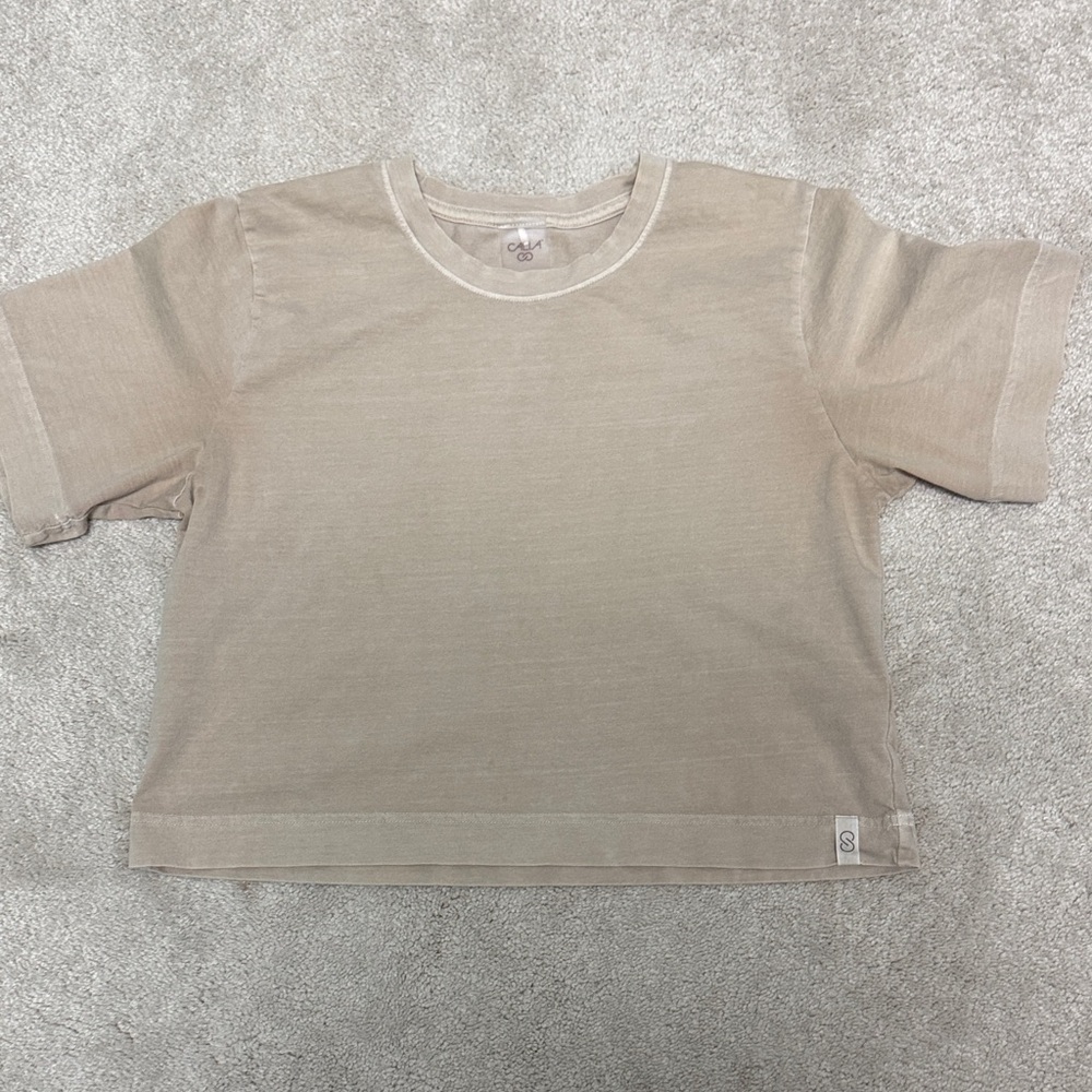 CALIA by Carrie Underwood Beige Crop Top
